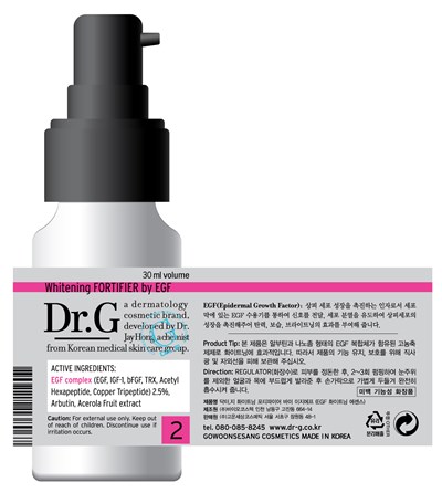 Label (Dr G Whitening Fortifier By Egf Picture)